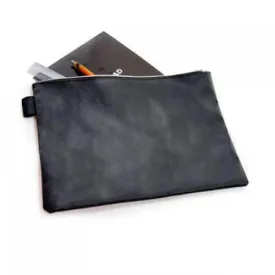 A4 Black Leather Document Pouch