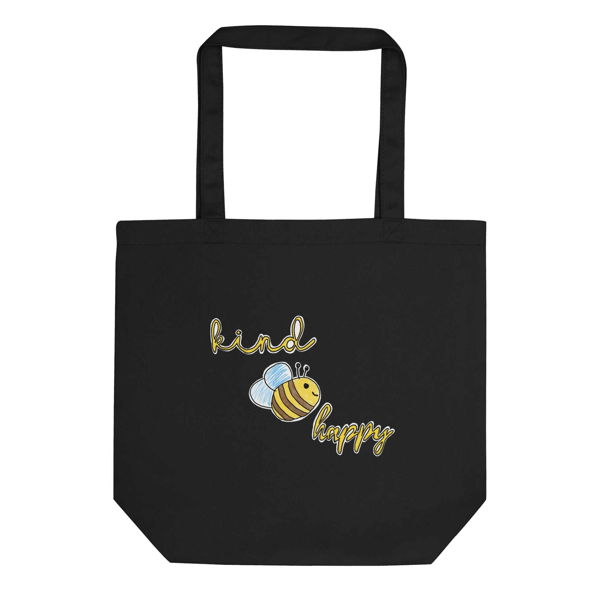 Bee Kind, Bee Happy Canvas Tote Bag – Supporting Camp Kostopulos