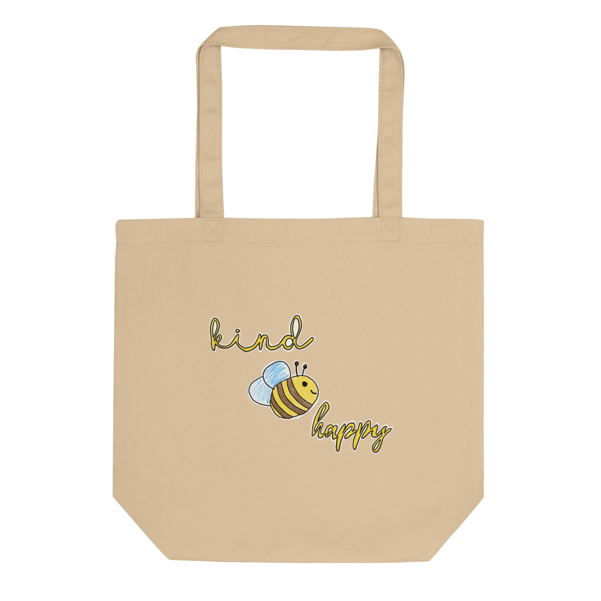 Bee Kind, Bee Happy Canvas Tote Bag – Supporting Camp Kostopulos