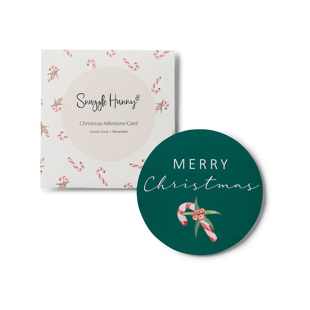 Candy Cane Reversible Single Milestone Card