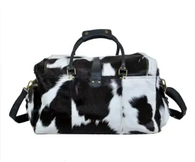 Cowhide Hair on Leather Travel Bag