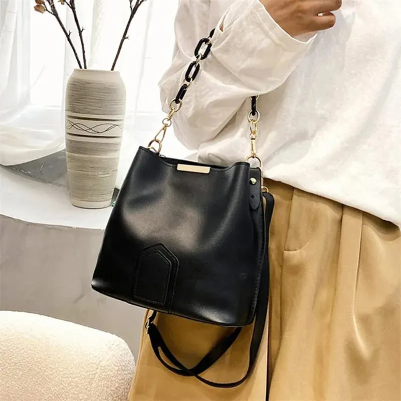 Engaging Leather Crossbody Bag