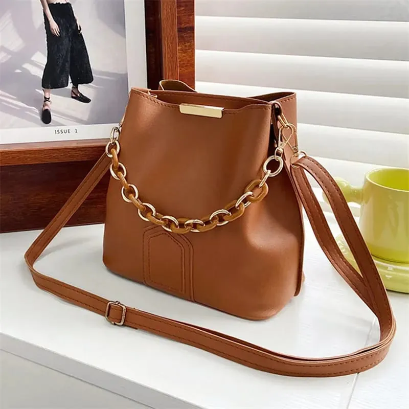 Engaging Leather Crossbody Bag