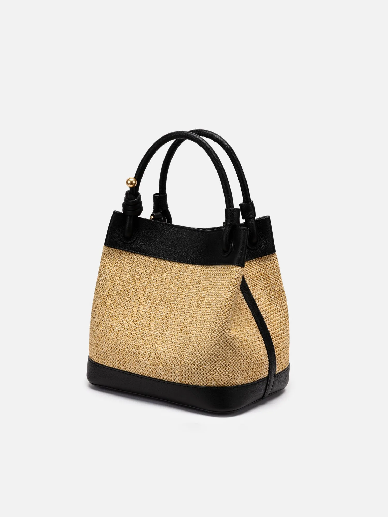 EP YAYING Lucky Woven Bucket Handbag