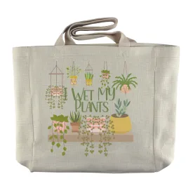 I Wet My Plants | Hanging Houseplant Themed Reusable  Grocery Tote