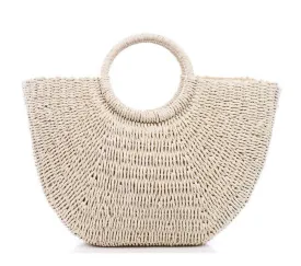 It's A Staple Rattan Tote Bag