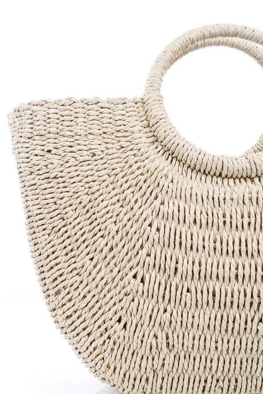 It's A Staple Rattan Tote Bag