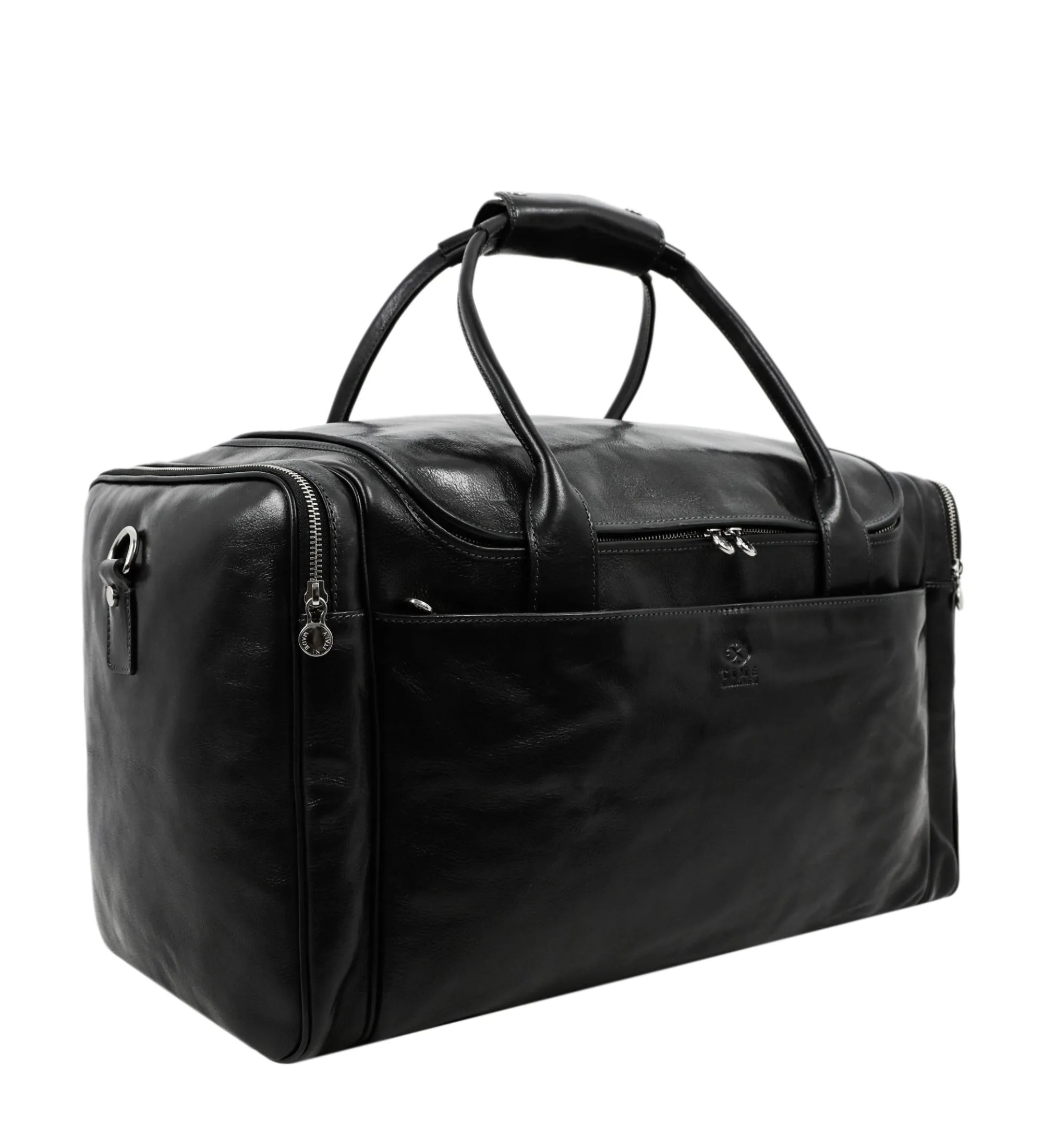 Large Italian Leather Duffel Bag - The Hitchhikers Guide to the Galaxy