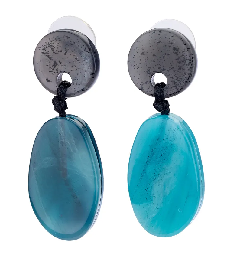 Ocean Resin Drop Earrings