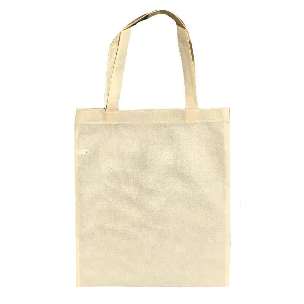 Plain Reusable Grocery Shopping Tote Bags Recycled Eco Friendly 15inch