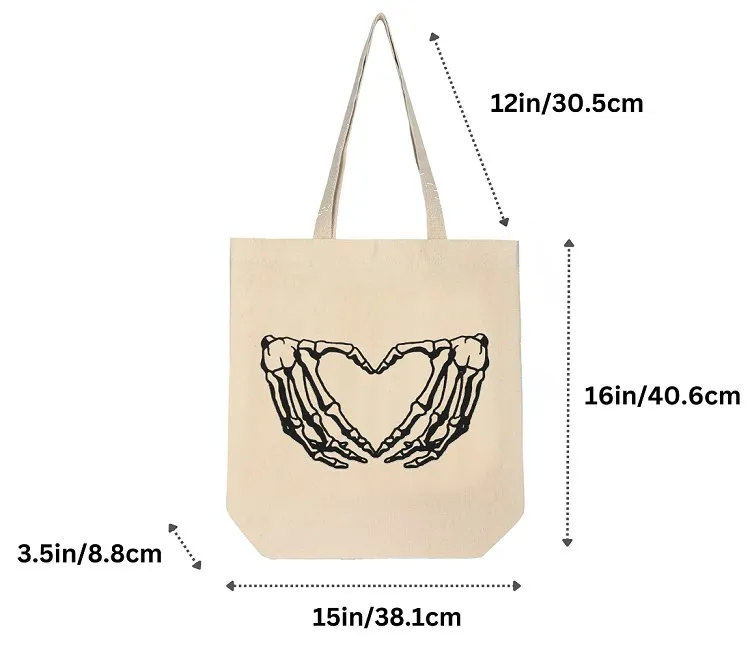 Premium Cotton Canvas Tote Bag- Bone White