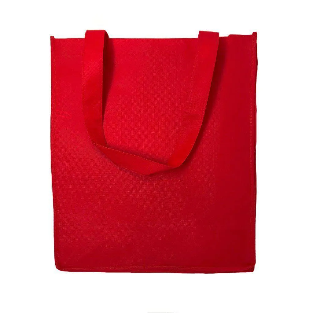 Reusable Grocery Shopping Tote Bags With Gusset Eco Friendly 13X15inch