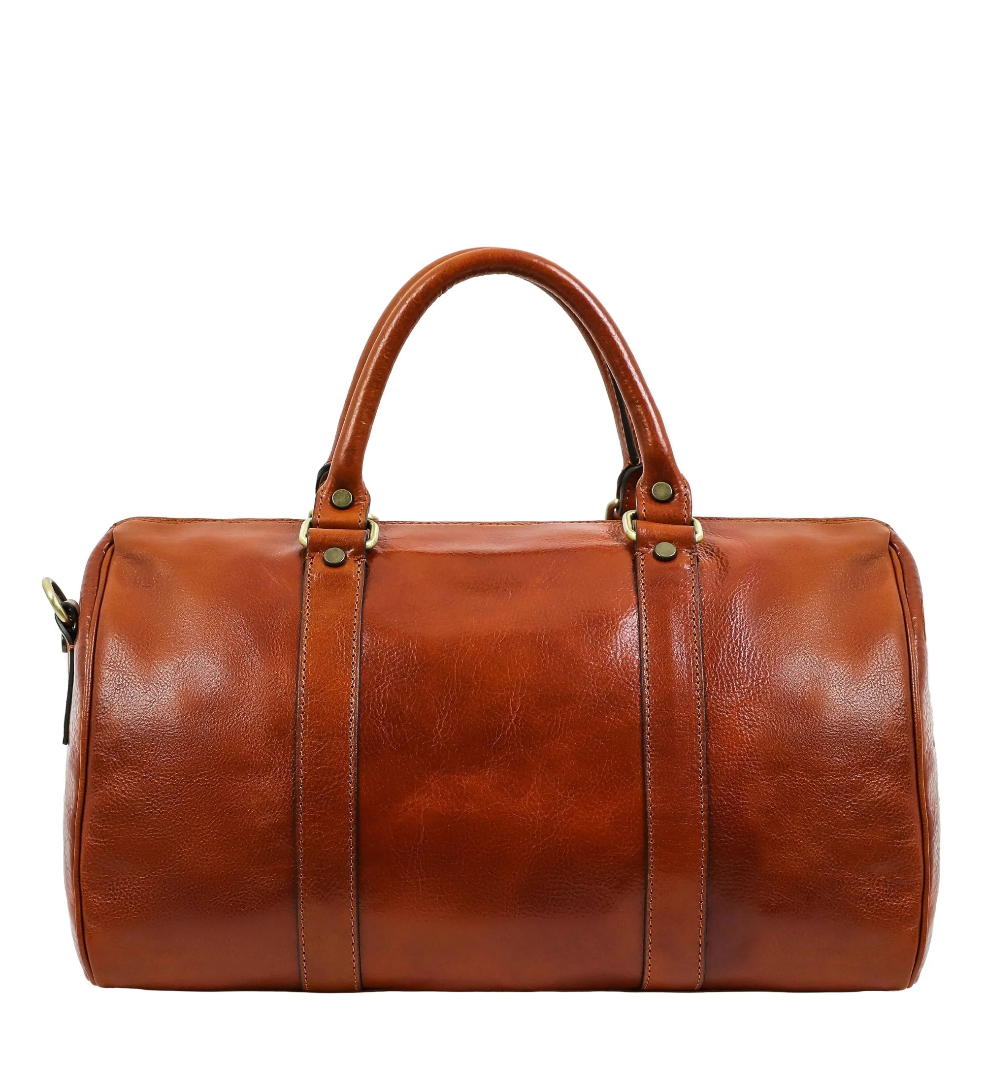 Small Leather Overnight Bag Duffel Bag - The Ambassadors