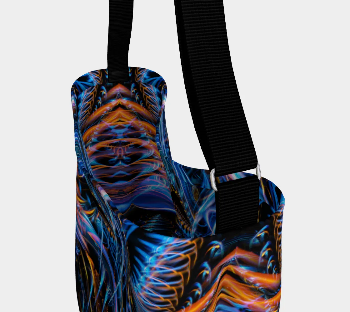 SOUND WAVES OVER DARK TOTE BAG